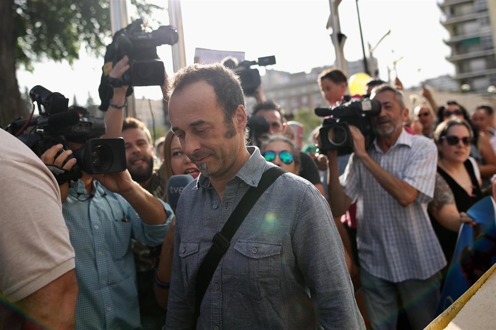 Archivo - Francesco Arcuri, expareja de Juana Rivas, llega a los juzgados de Granada