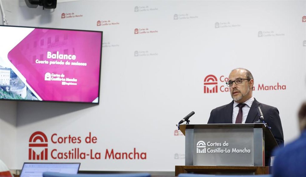 El presidente de las Cortes de Castilla-La Mancha, Pablo Bellido
