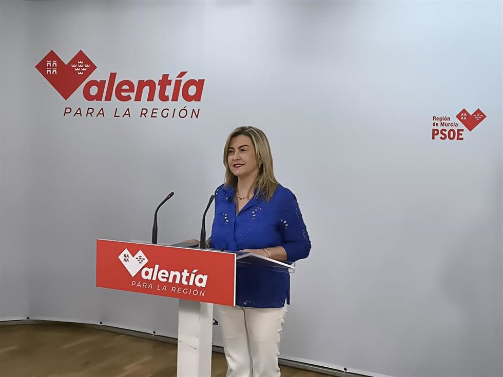 La portavoz del Grupo Parlamentario Socialista, Carmina Fernández