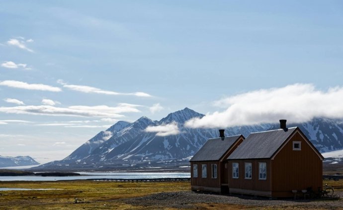 Paisagem nas Ilhas Svalbard