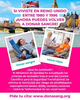 Cartel informativo sobre el fin de las exclusiones.