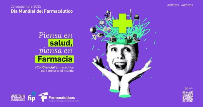 Cartel Día Mundial del Farmacéutico 2025.