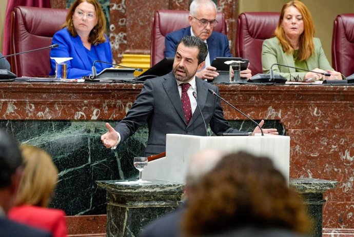 El portavoz adjunto del Grupo Parlamentario Vox en la Asamblea Regional de Murcia, Rubén Martínez Alpañez
