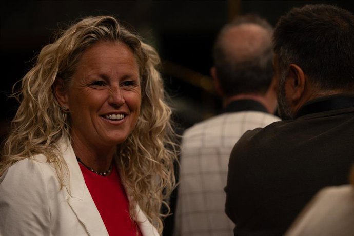 La portavoz del PSOE y diputada del PSOE, Montse Mínguez, durante un pleno extraordinario, en el Congreso de los Diputados, a 9 de julio de 2025, en Madrid (España). 