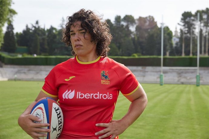 Imagen de Laura Delgado, capitana de la selección española femenina de rugby XV.