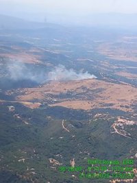 Declarado un incendio forestal en un paraje de Casares (Málaga)