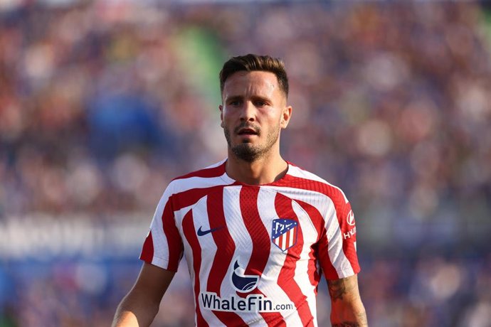 Archivo - El centrocampista Saul Ñíguez durante un partido con el Atlético de Madrid.
