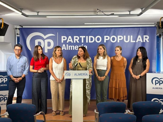La eurodiputada andaluza del PP, Carmen Crespo, este lunes, en Almería