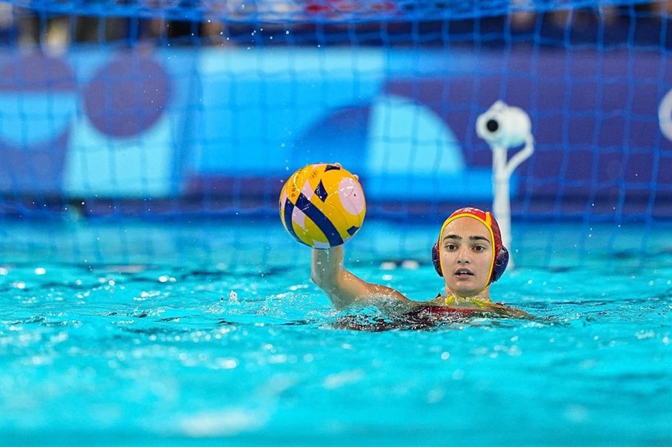 Archivo - La portera de la selección española de waterpolo femenino Martina Terré