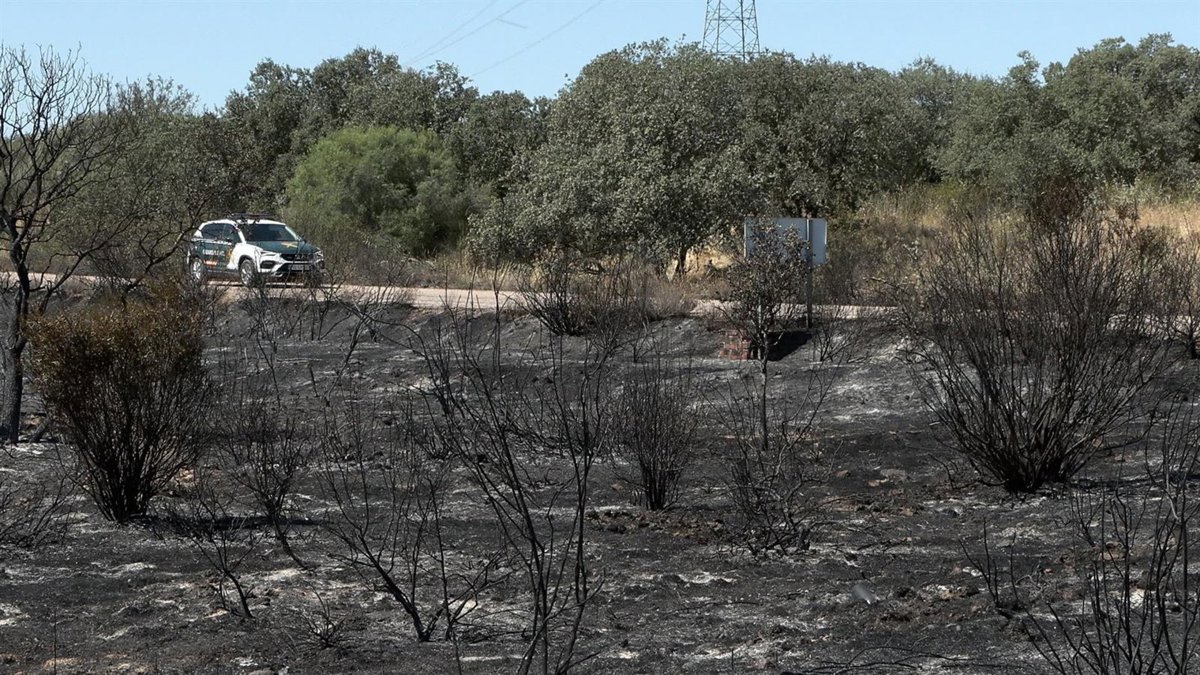 Vecinos afectados por el incendio en Valdecaballeros aseguran que hay  miedo  e  incertidumbre  en la zona