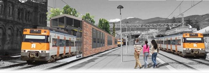 Construcció de la futura base de manteniment a Ripoll (Girona)