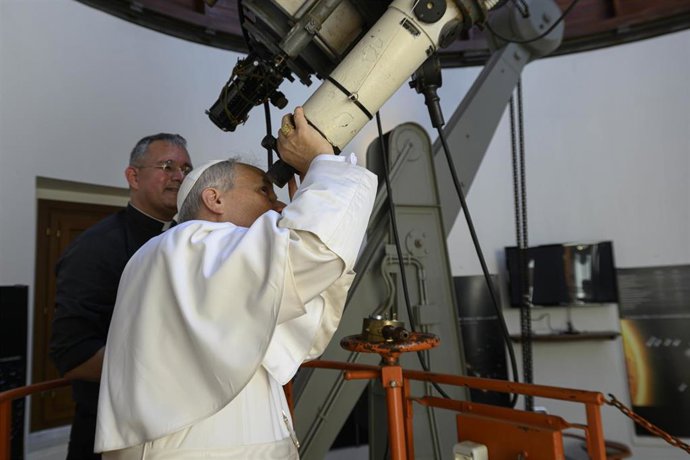 El Papa en el Observatorio Astronómico de Castel Gandolfo.