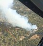 Estabilizado un incendio forestal en Cala d'Hort tras quemar una hectárea de pinar