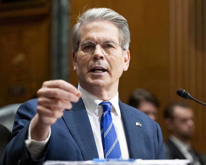 Scott Bessent en una audiencia del Congreso