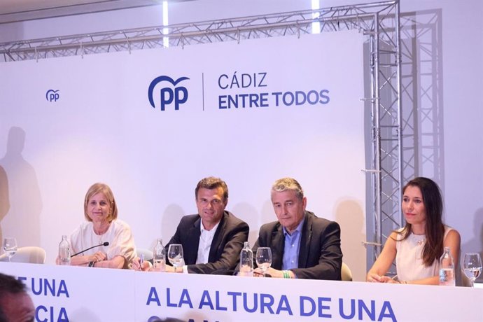 Antonio Sanz en el Comité Ejecutivo Provincial del PP de Cádiz.