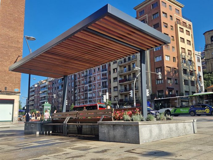 Deustuko Done Petri plazan egindako pergoletako bat