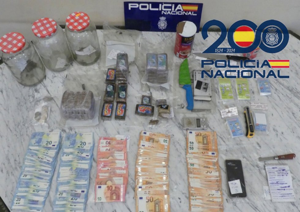 Imagen de los efectos intervenidos en la operación