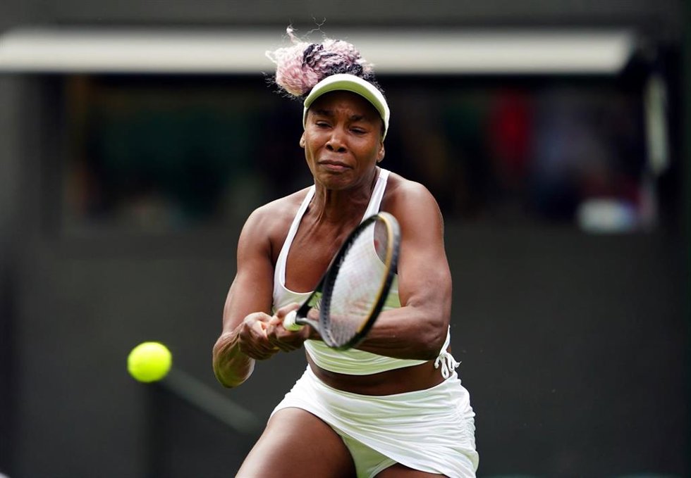 Archivo - La tenista estadounidense Venus Williams, en Wimbledon 2023. 