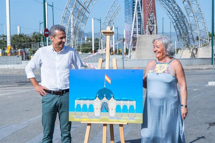 Presentación de la portada del Real de la Feria de Málaga 2025.