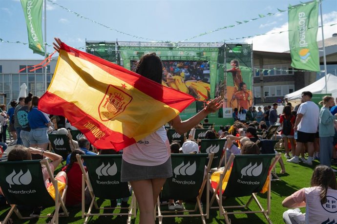 Imagen de la fan zone de A Coruña.