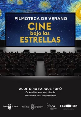 Cartel del ciclo de la Filmoteca Regional 'Cine bajo las estrellas'.