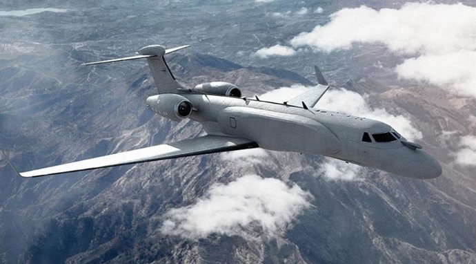 Archivo - Representación del EA-37B que el Gobierno de Italia ha comprado a L3Harris