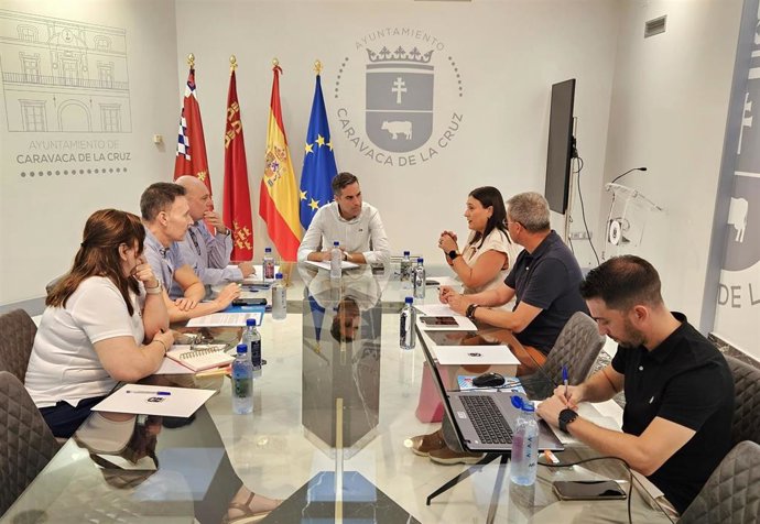 Un momento de la reunión celebrada en Caravaca de la Cruz esta mañana.