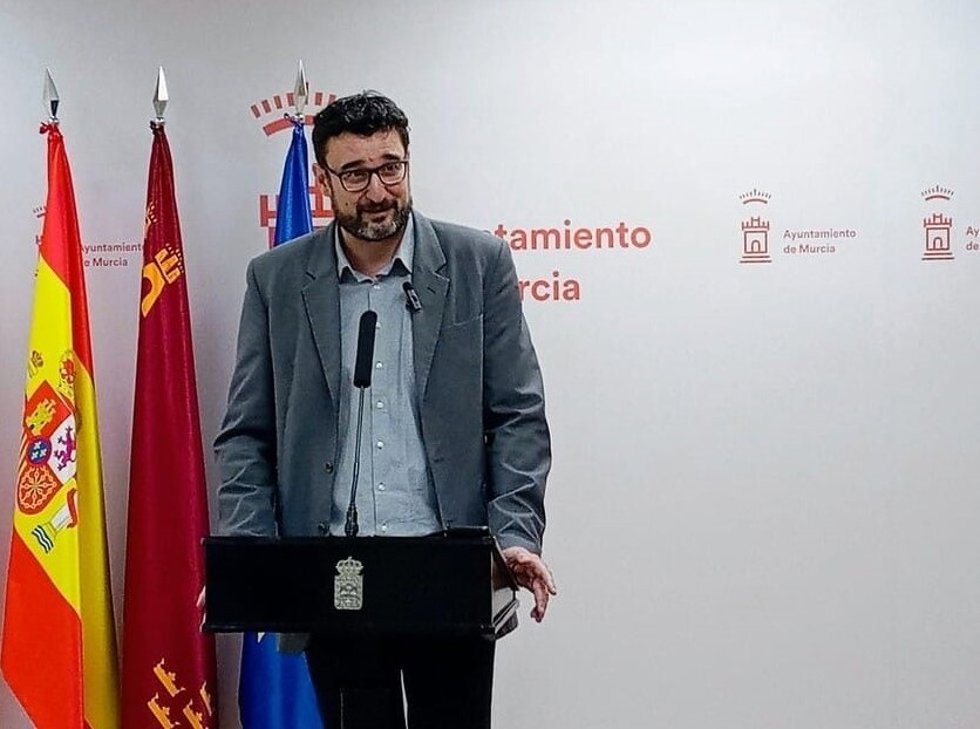 El portavoz del PSOE en el Ayuntamiento de Murcia, Ginés Ruiz