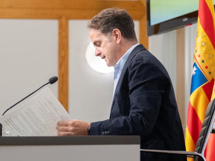 El consejero de Hacienda, Interior y Administración Pública del Gobierno de Aragón, Roberto Bermúdez de Castro.