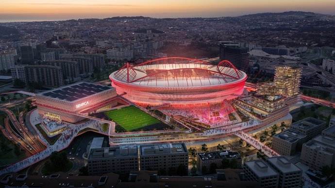 Renovación del Estàdio da Luz en Lisboa.