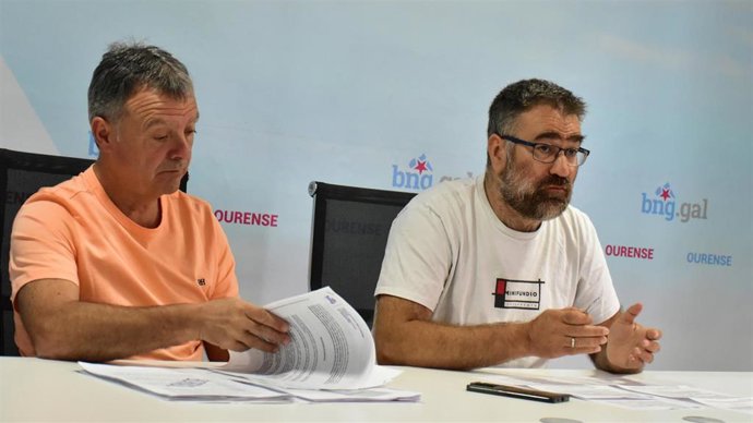 Rueda de prensa del grupo provincial del BNG en la Diputación de Ourense