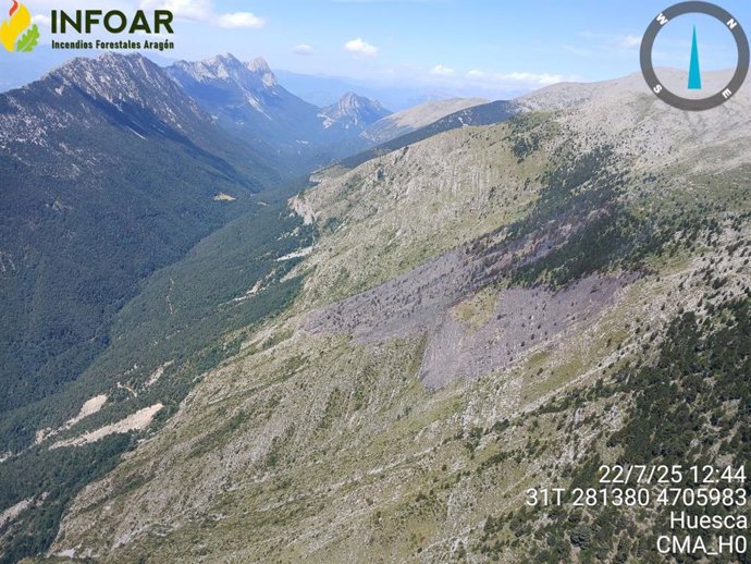 El incendio en Foradada del Toscar se ha dado por estabilizado.