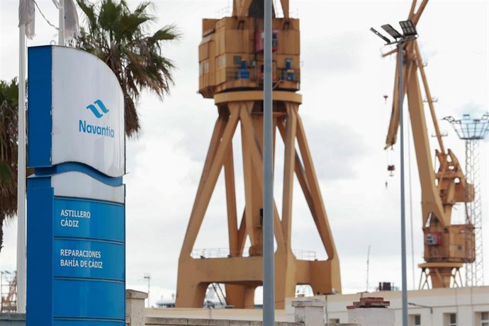 Archivo - Astilleros de Navantia en la ciudad de Cádiz