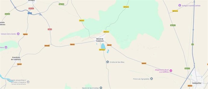 Vista de Moral de Calatrava en Google Maps.