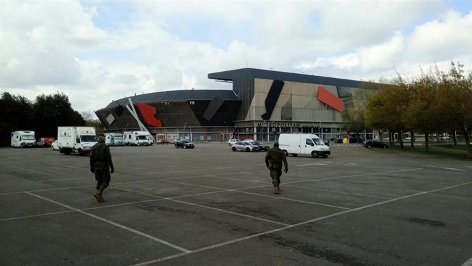 Archivo - Parking del estadio de futbol El Molinón en Gijón.