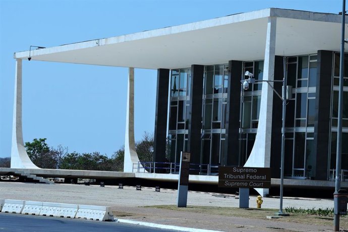 Archivo - Fachada de la sede del Tribunal Supremo de Brasil en la capital del país, Brasilia