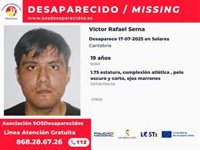 El joven desaparecido cuando estaba de vacaciones en Cantabria podría estar haciendo autostop hacia Cataluña