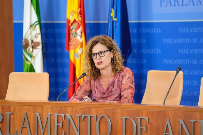 La diputada de Por Andalucía en el Parlamento andaluz Esperanza Gómez, este miércoles