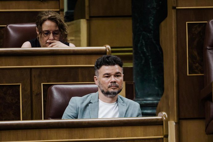 Archivo - El diputado de ERC, Gabriel Rufián.