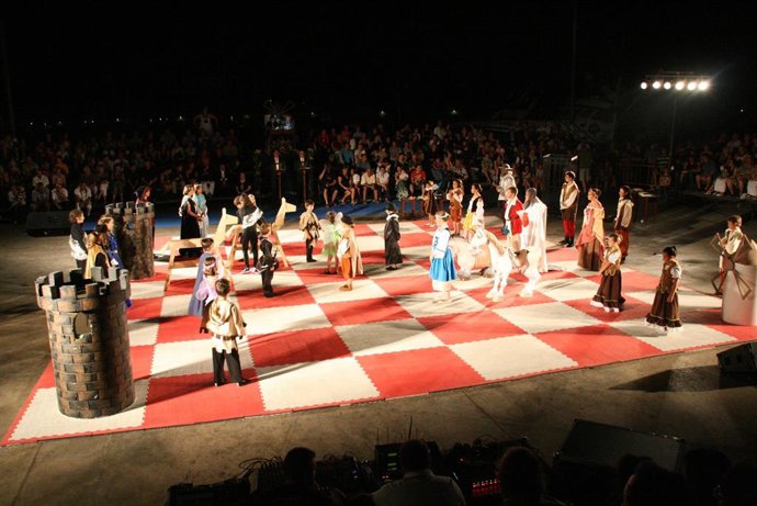 Imagen de archivo de los Escacs Vivents de Xàbia (Alicante)