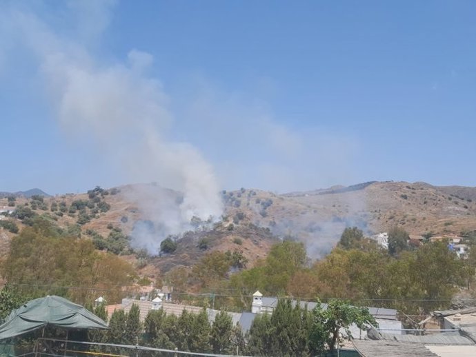 Imagen de archivo del incendio en Málaga capital 