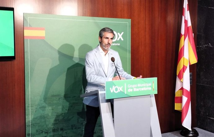 El president de Vox a l'Ajuntament de Barcelona, Gonzalo de Oro