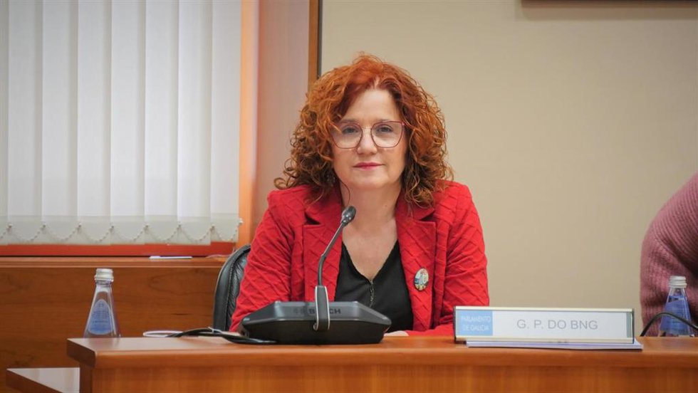 Archivo - La diputada del BNG Montse Prado.