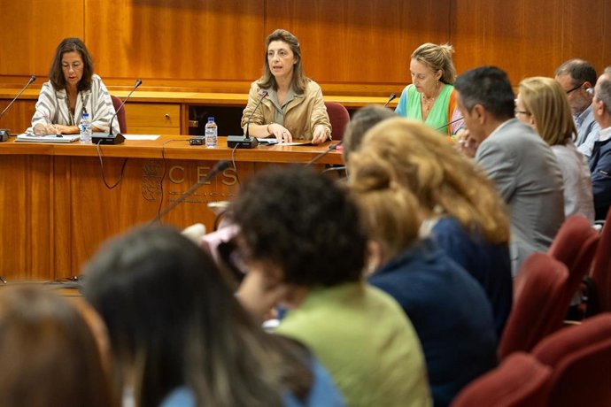 A conselleira de Medio Ambiente,  Ángeles Vázquez, no Consello de Medio Ambiente