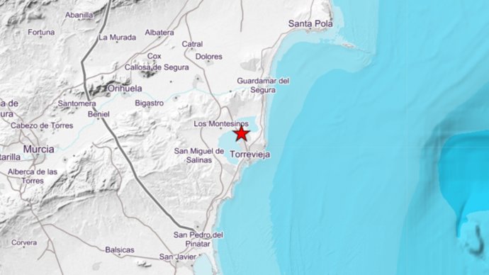 El IGN registra un terremoto de magnitud 1,4 en Los Montesinos