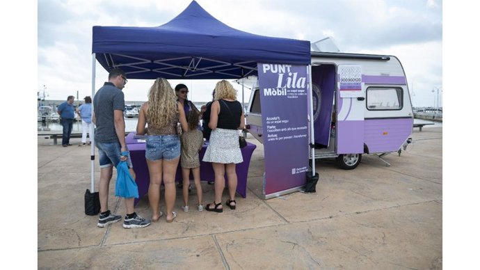 Punto Lila Móvil en L'Ampolla