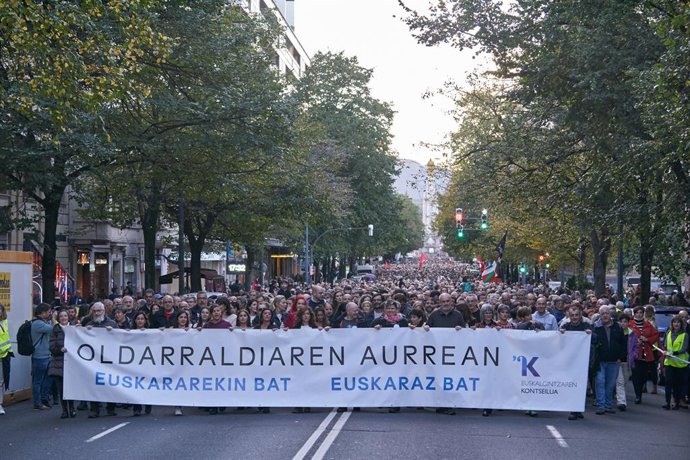 Archivo - Euskalgintzaren Kontseiluak deitutako manifestazio bat
