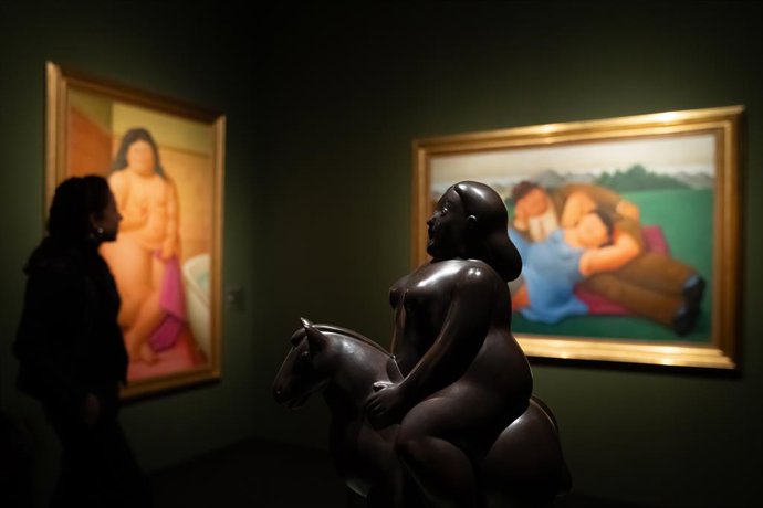 Archivo - L'exposició del pintor Fernando Botero al Palau Martorell