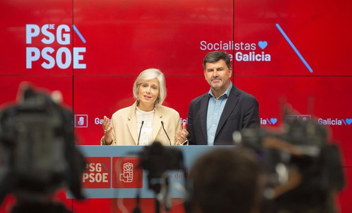 La diputada autonómica Patricia Iglesias y el eurodiputado del PSdeG Nicolás González Casares en una imagen de archivo