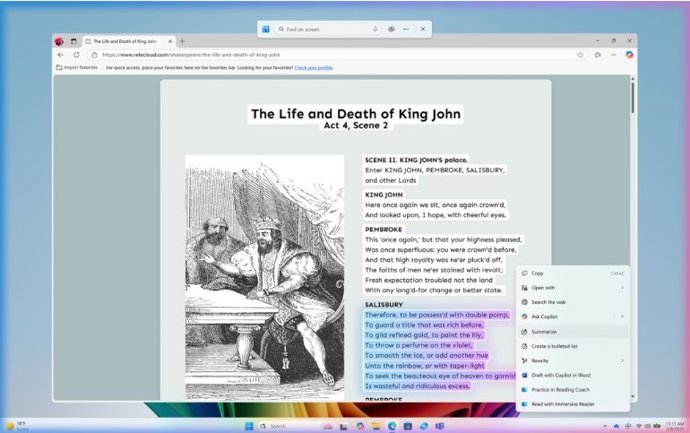 Herramienta de Click to Do.